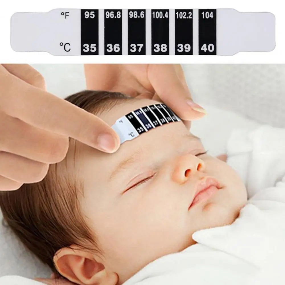 Forehead Head Fever Test Head Strips - 10Pcs