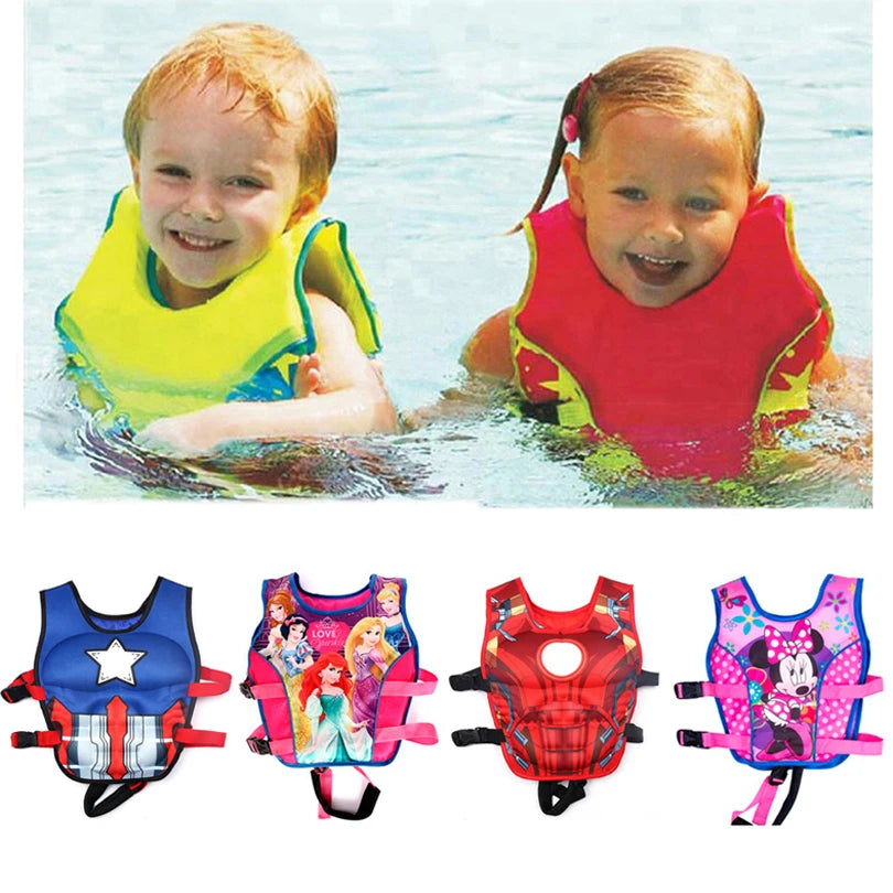 Hot Toys Baby swim vest Professional kids swimming float vests with two float plate Boy girl